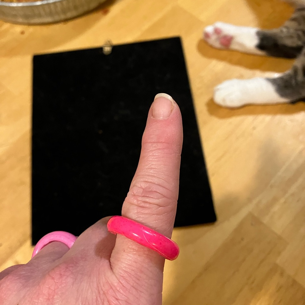 Handmade resin rings